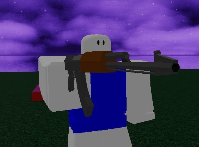 Low-Poly AK-47 rifle Low-poly 3D model_5