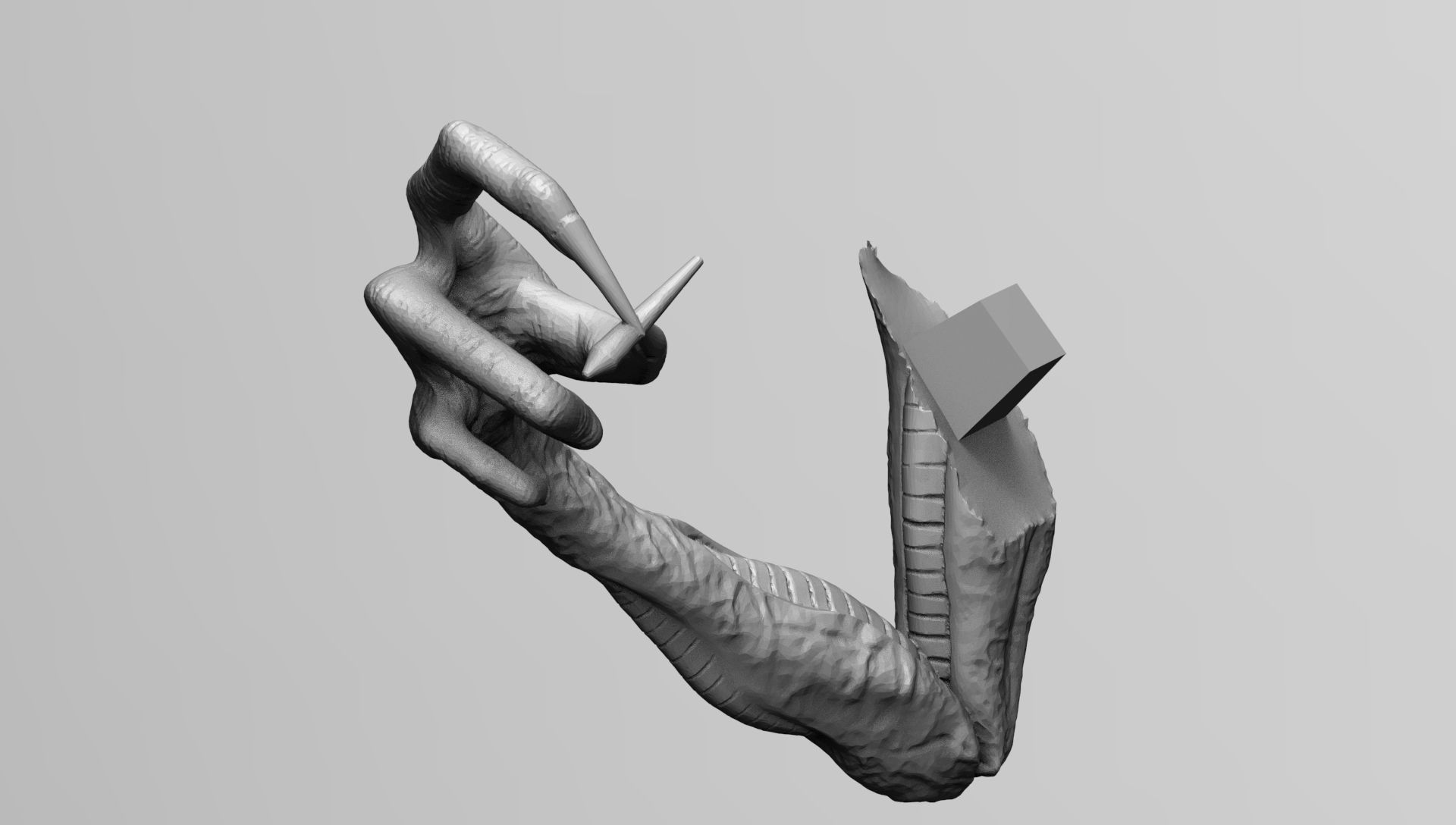 Alien Xenomorph Smoking Joint Tabaco Cigar  3D print model_11