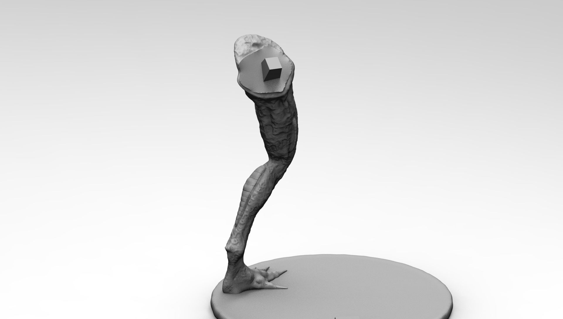 Alien Xenomorph Smoking Joint Tabaco Cigar  3D print model_9