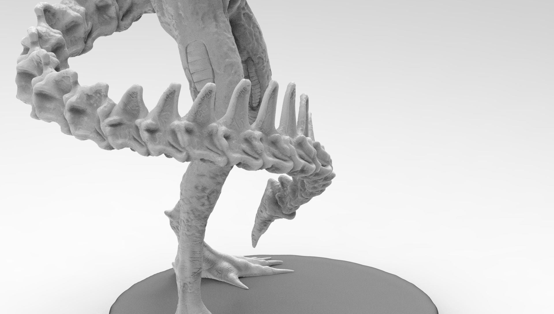 Alien Xenomorph Smoking Joint Tabaco Cigar  3D print model_25