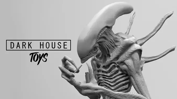 Alien Xenomorph Smoking Joint Tabaco Cigar  3D print model