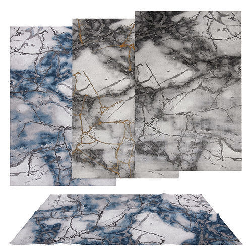 50 in 1 Rug Collection No 6 Low-poly 3D model 3
