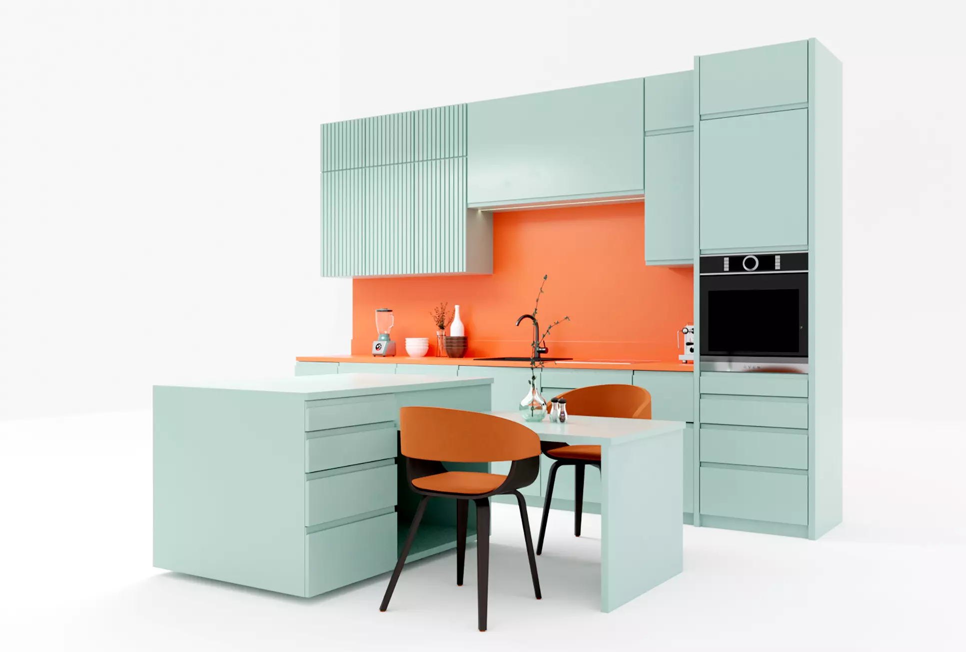 Modern Kitchen 3D model_0