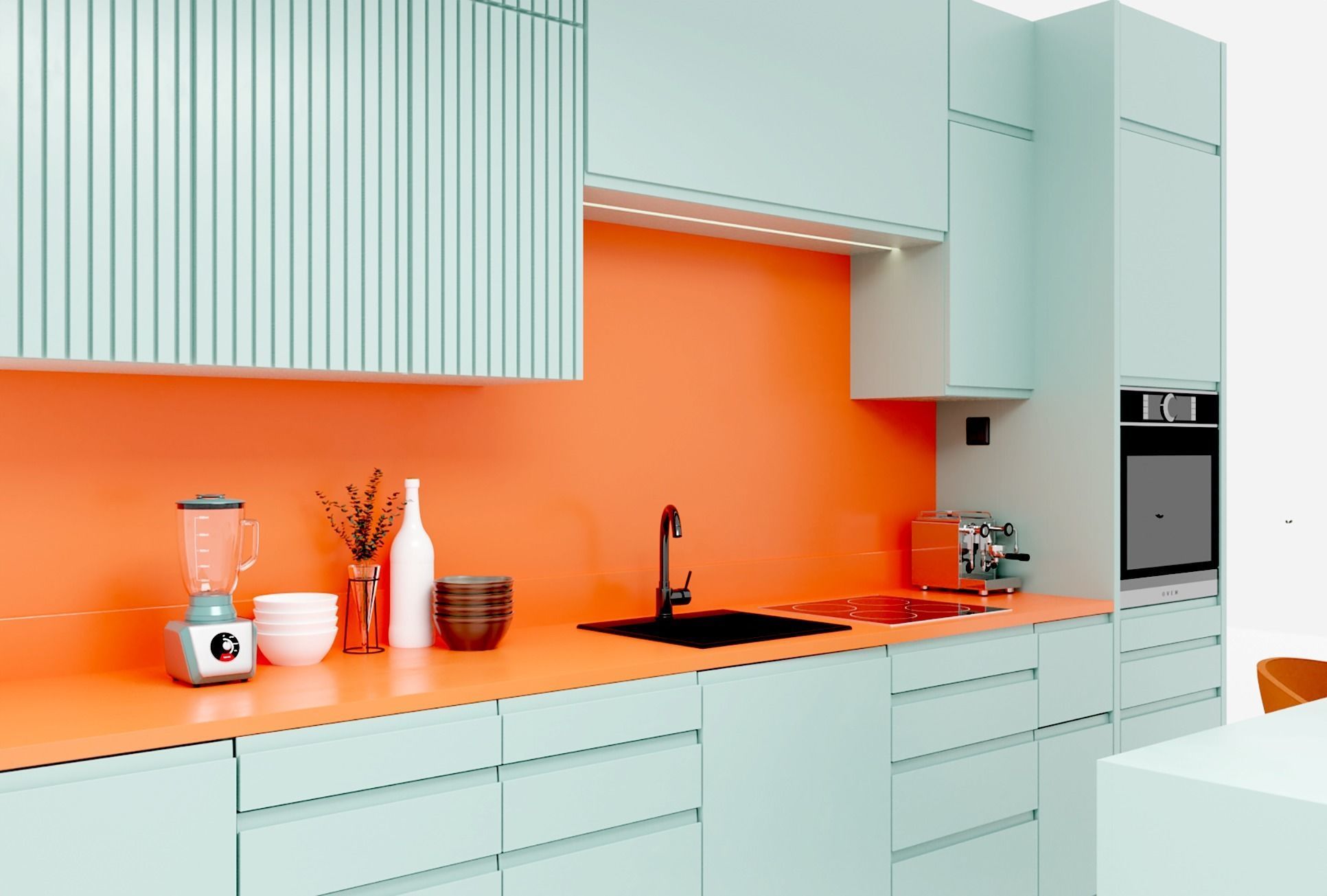 Modern Kitchen 3D model_5