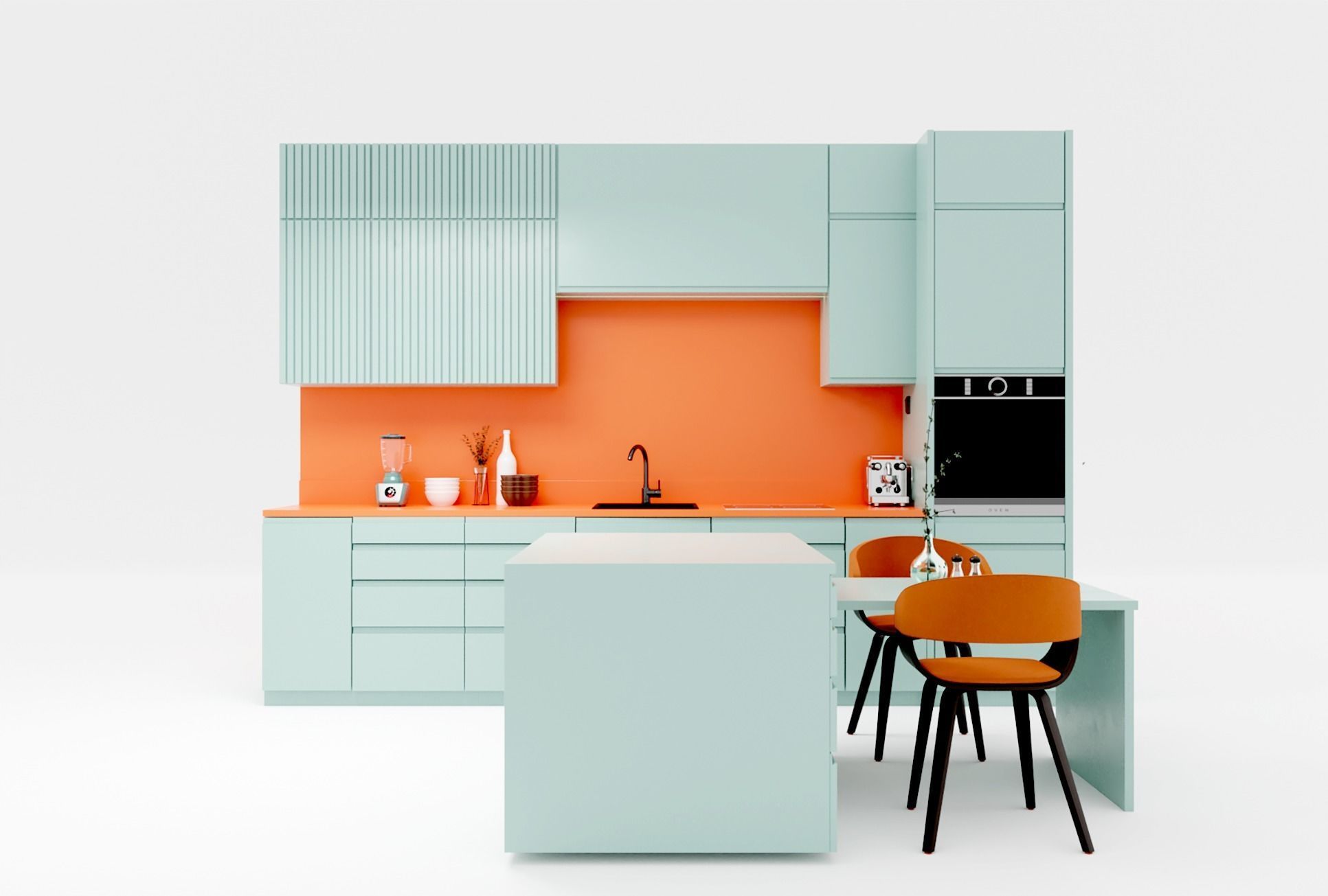 Modern Kitchen 3D model_1