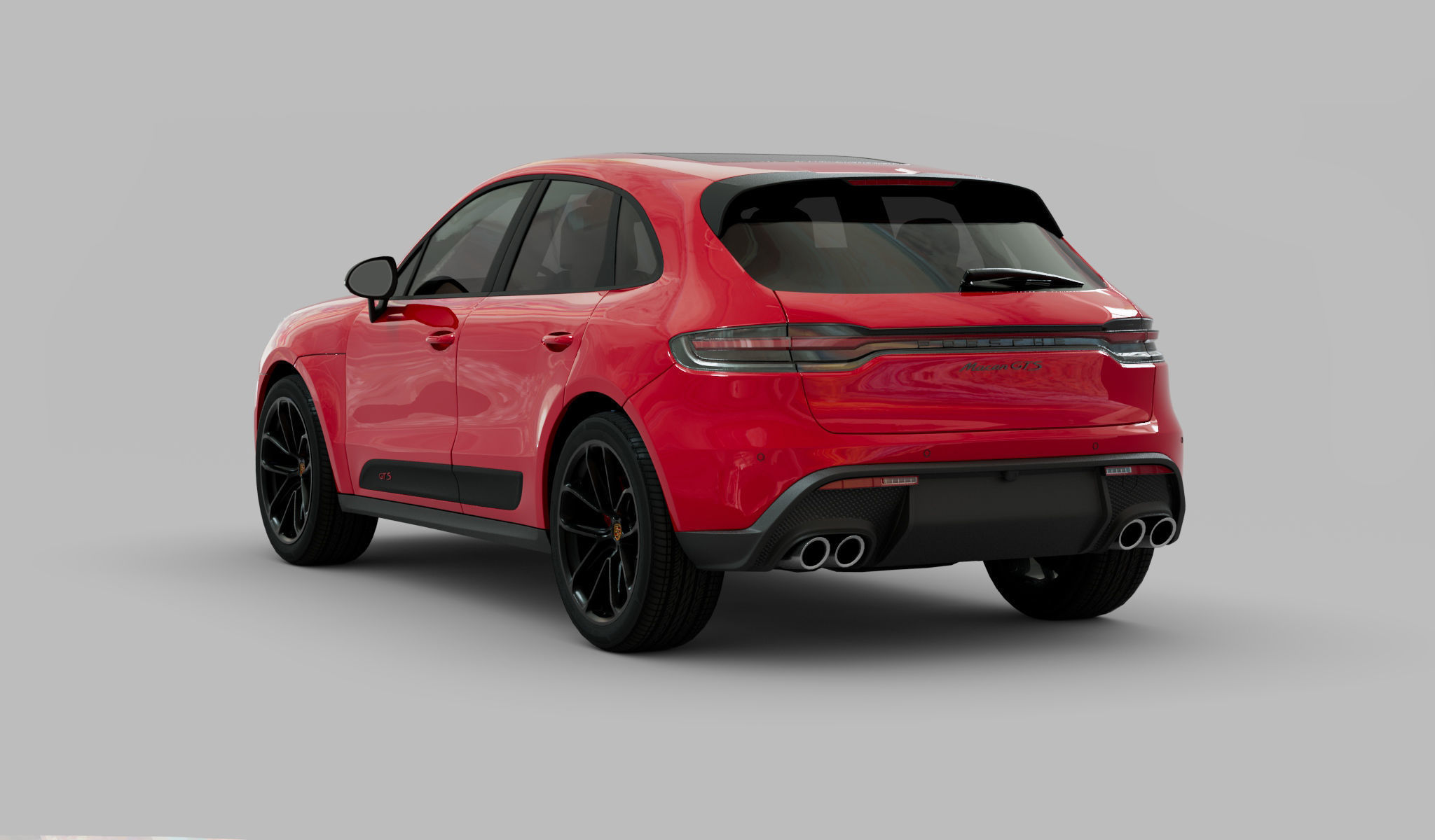 Porsche GTS macan 2022 Low-poly 3D model_2