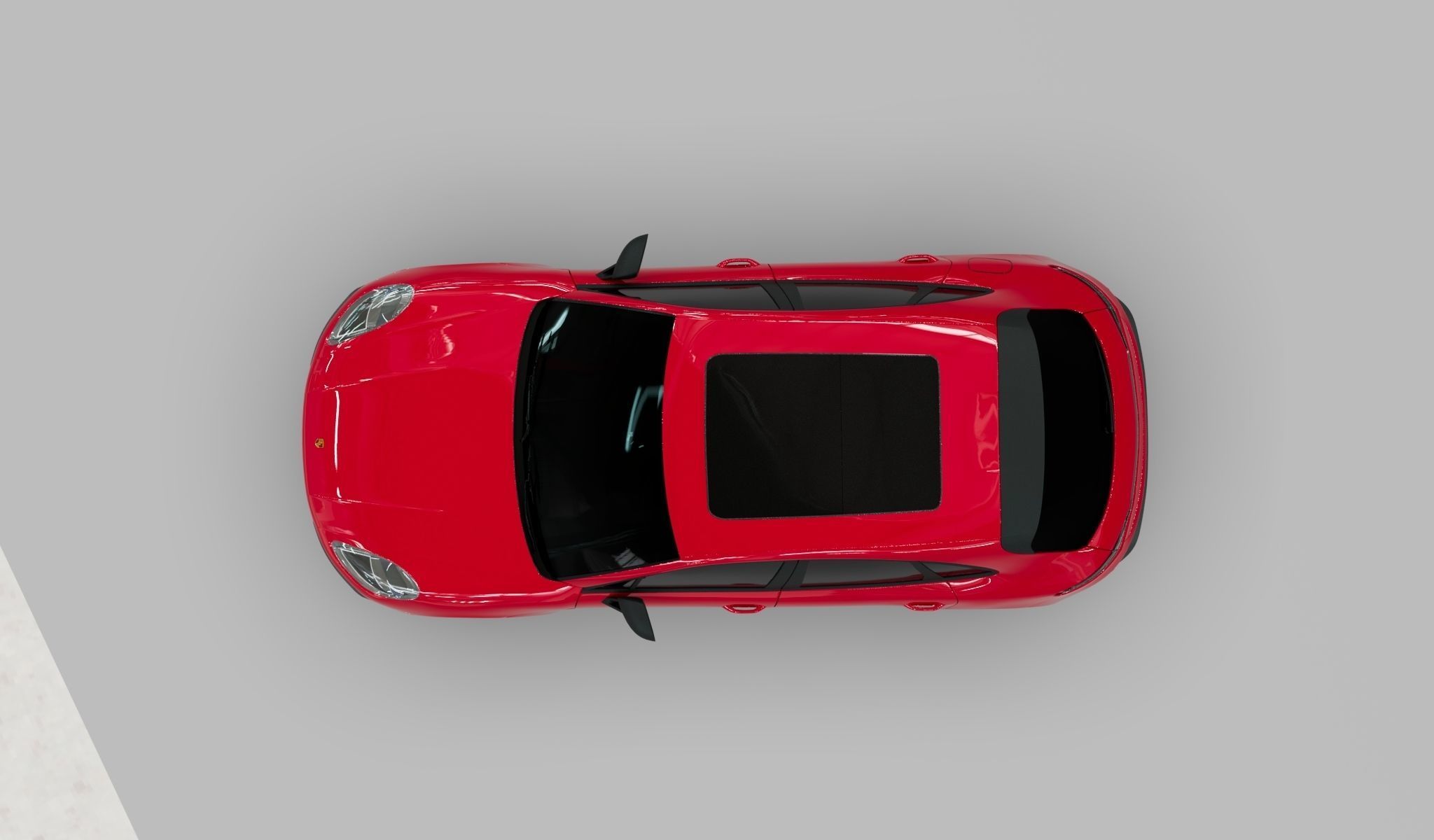 Porsche GTS macan 2022 Low-poly 3D model_7
