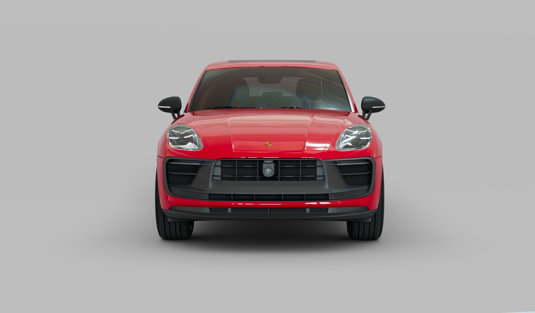 Porsche GTS macan 2022 Low-poly 3D model_1