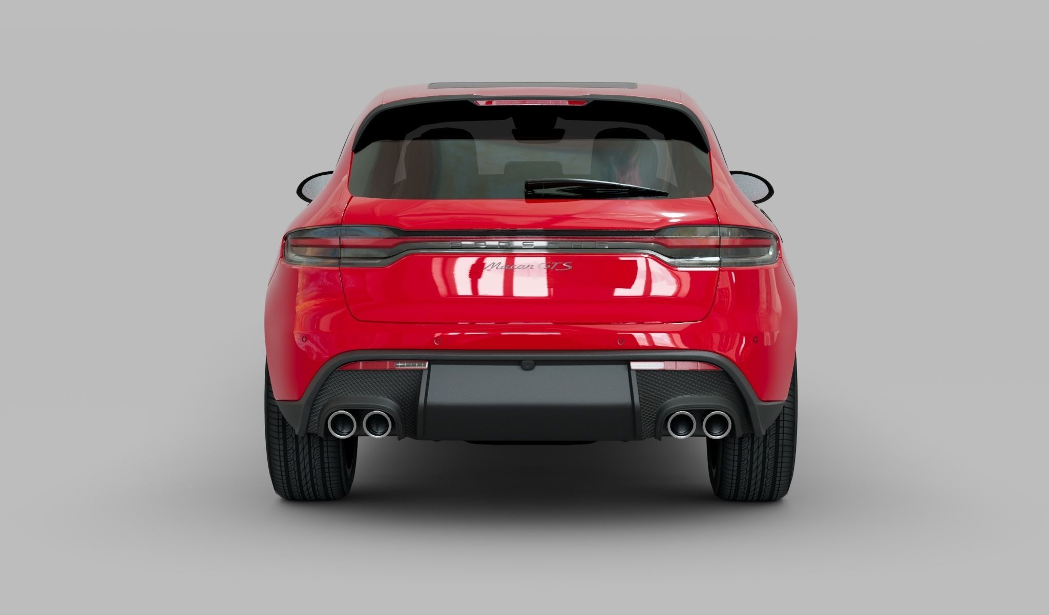 Porsche GTS macan 2022 Low-poly 3D model_6