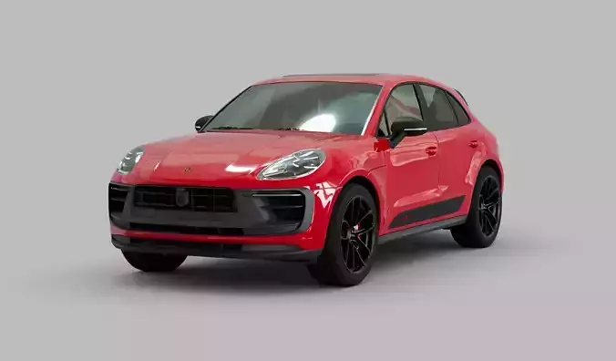 Porsche GTS macan 2022 Low-poly 3D model