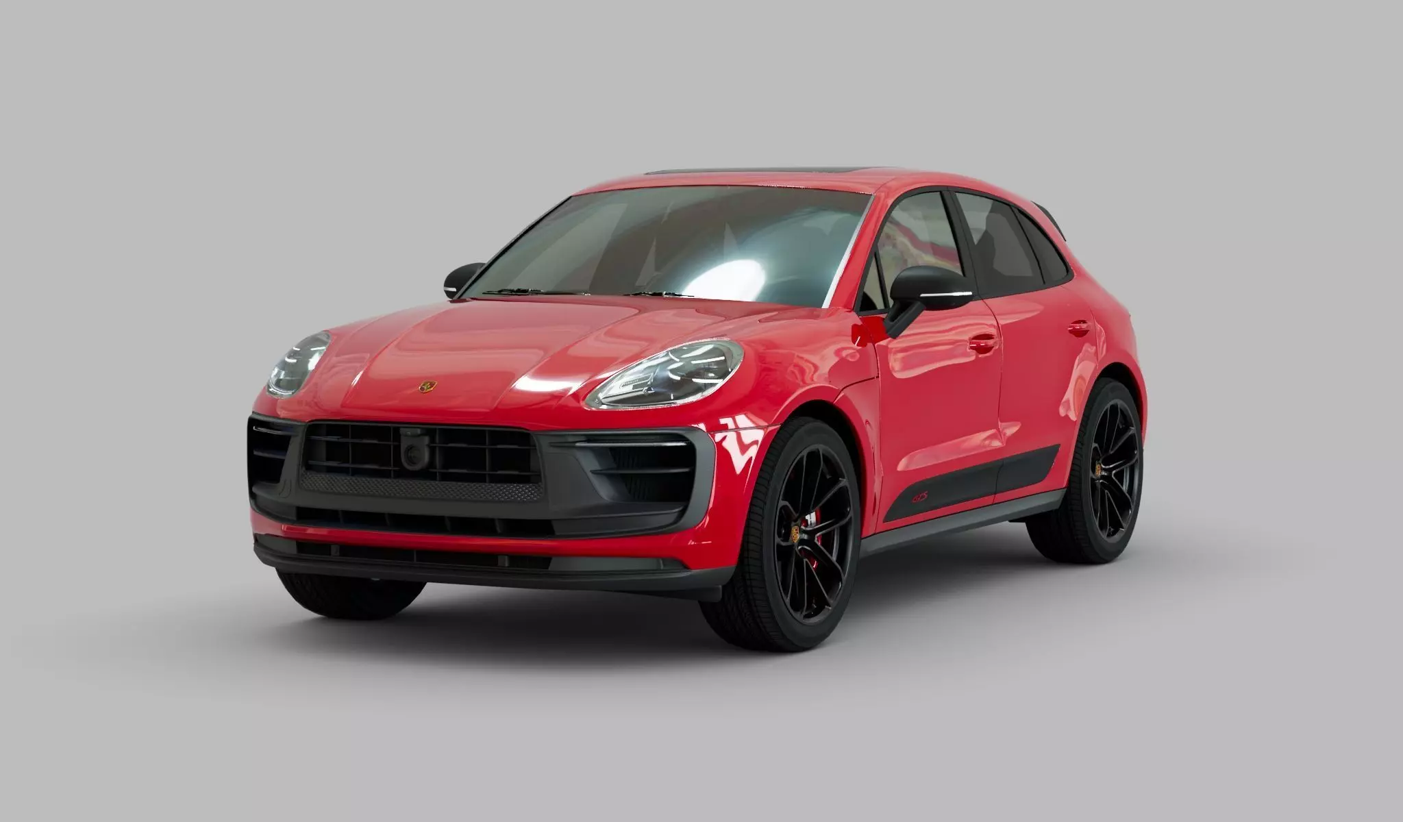 Porsche GTS macan 2022 Low-poly 3D model_0
