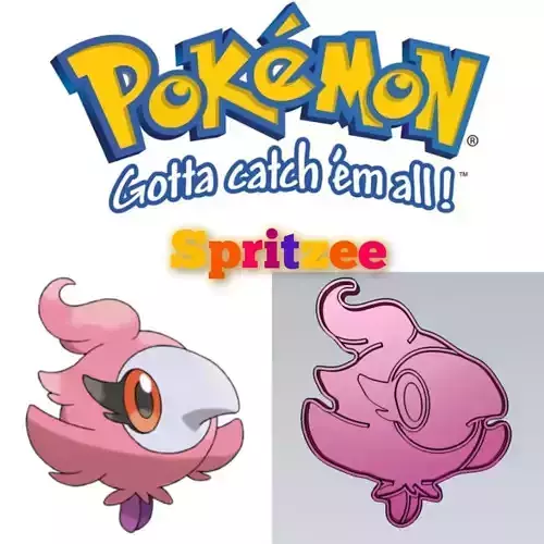 Amazing Pokemon Spritzee Cookie Cutter Stamp Cake Decorating 