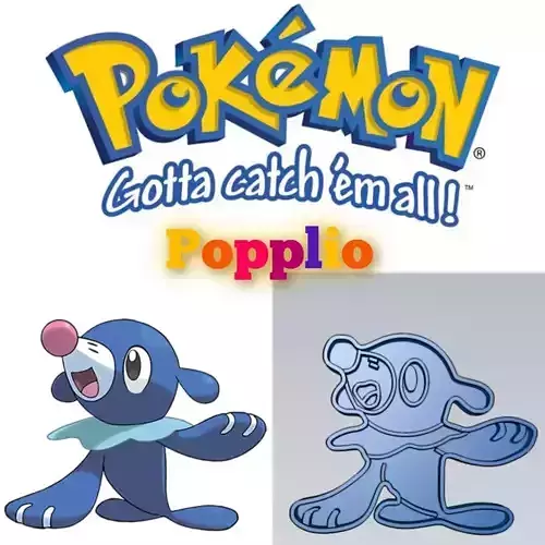 Amazing Pokemon Popplio Cookie Cutter Stamp Cake Decorating 