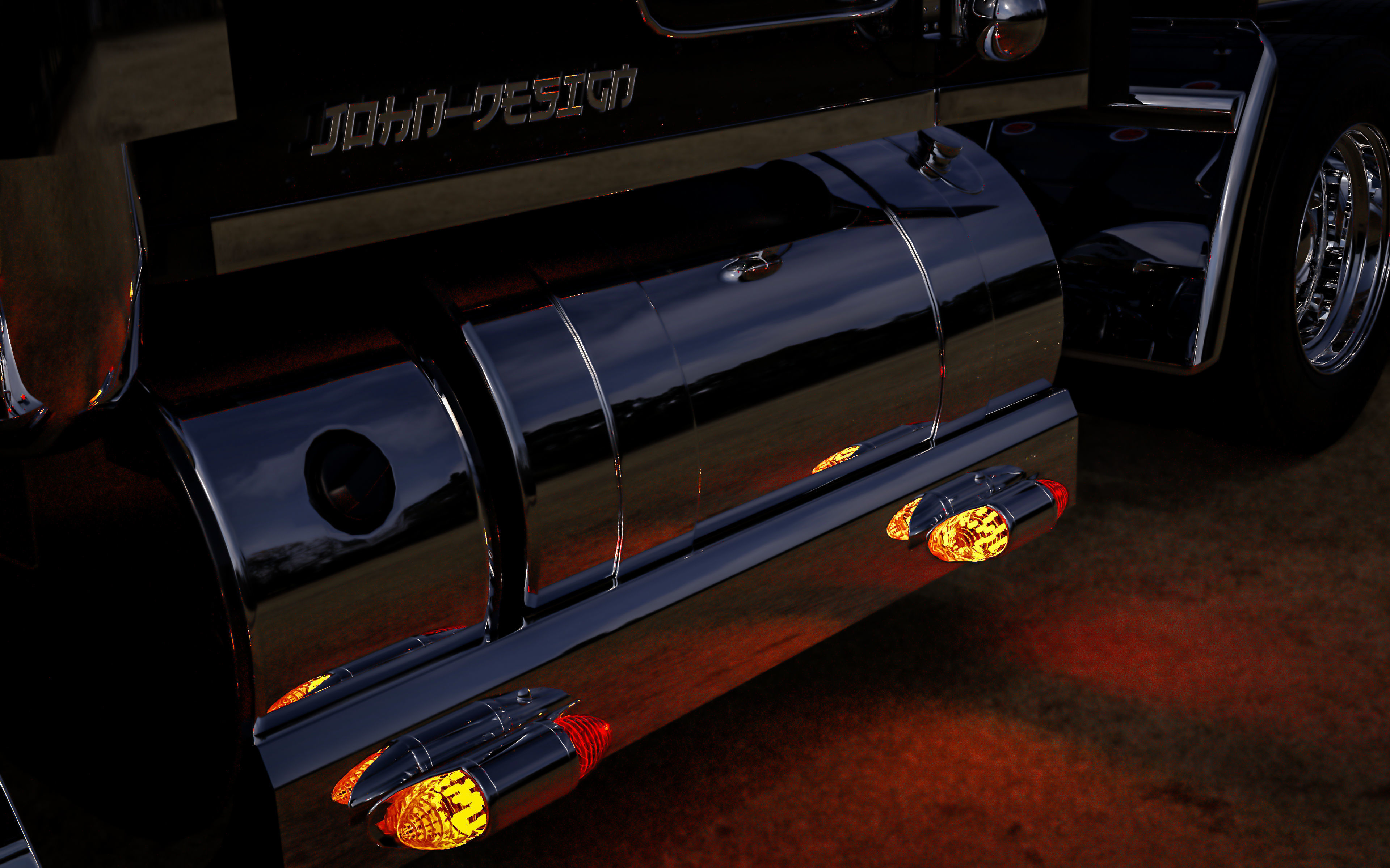 Kenworth W990 Custom 3D Model  3D model_6