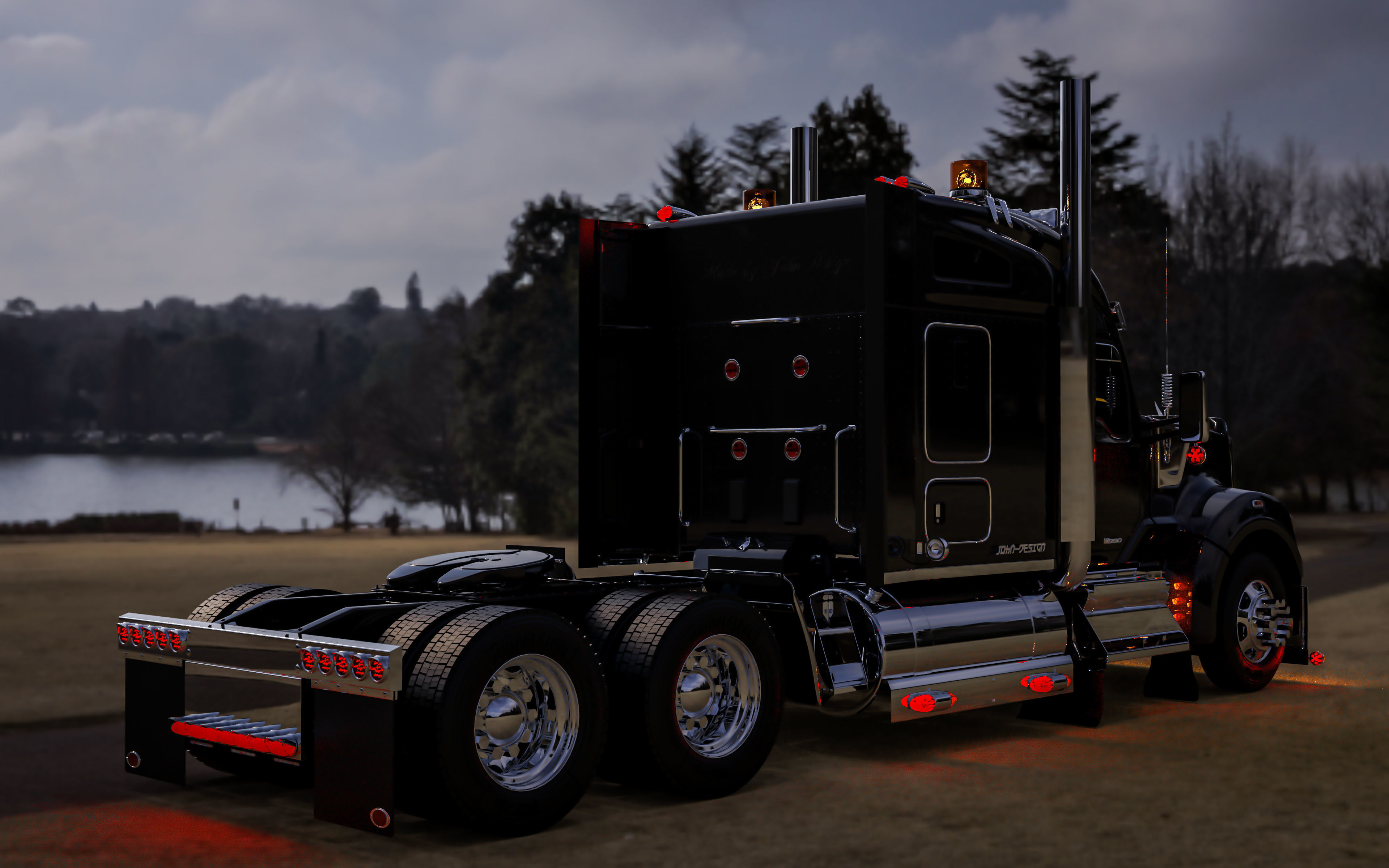 Kenworth W990 Custom 3D Model  3D model_2