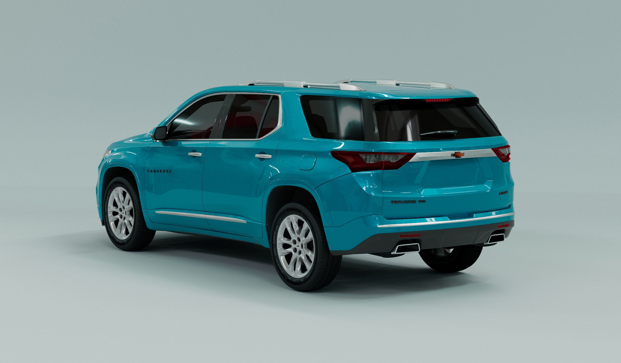 Chevrolet Traverse 2022 Low-poly 3D model_6