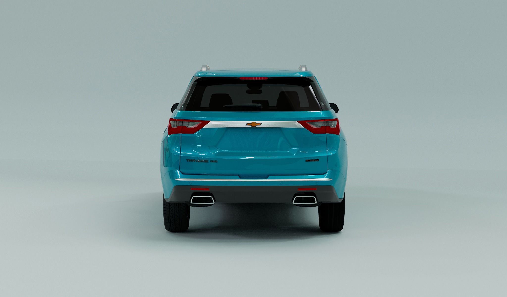 Chevrolet Traverse 2022 Low-poly 3D model_5