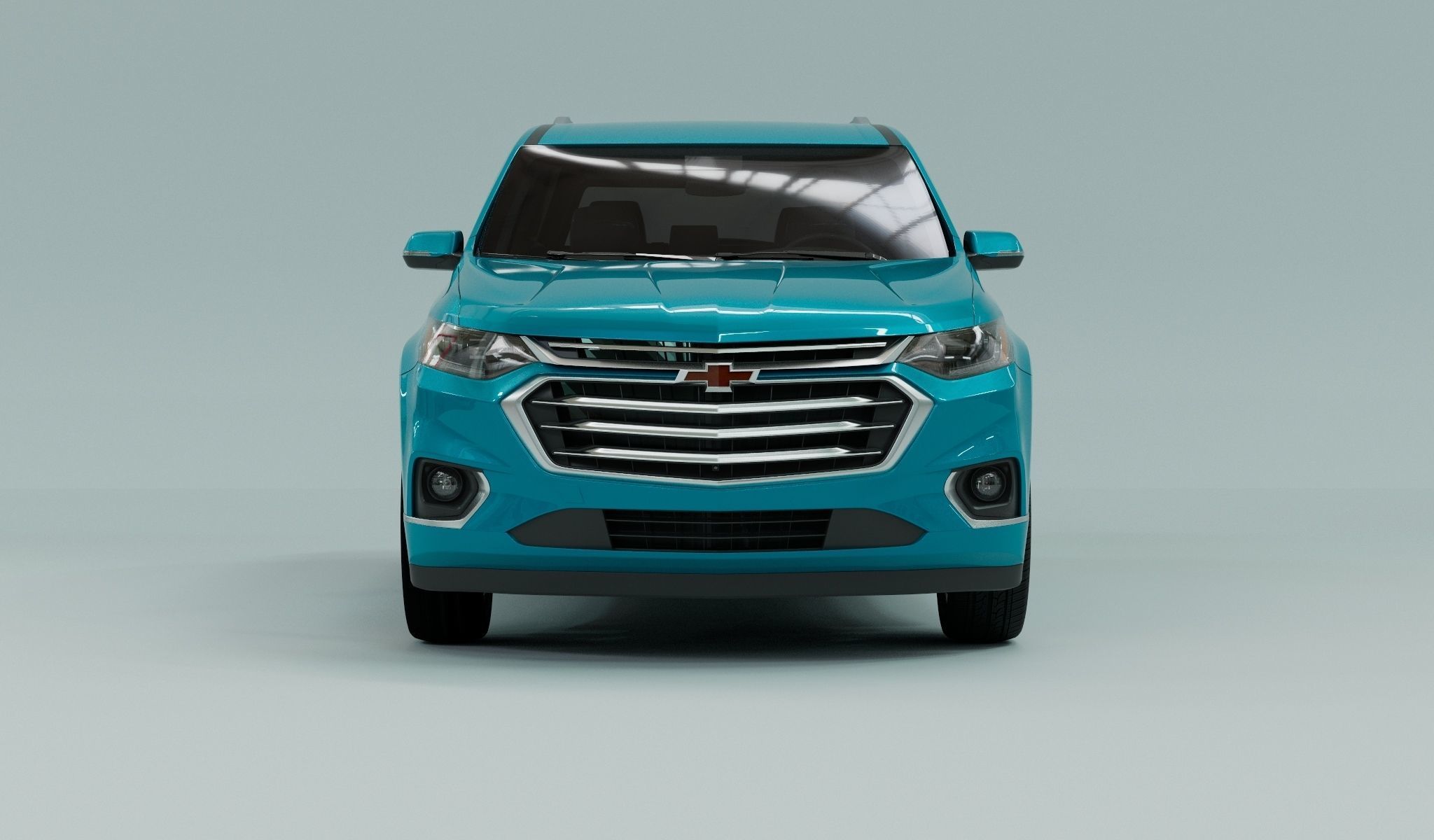 Chevrolet Traverse 2022 Low-poly 3D model_2