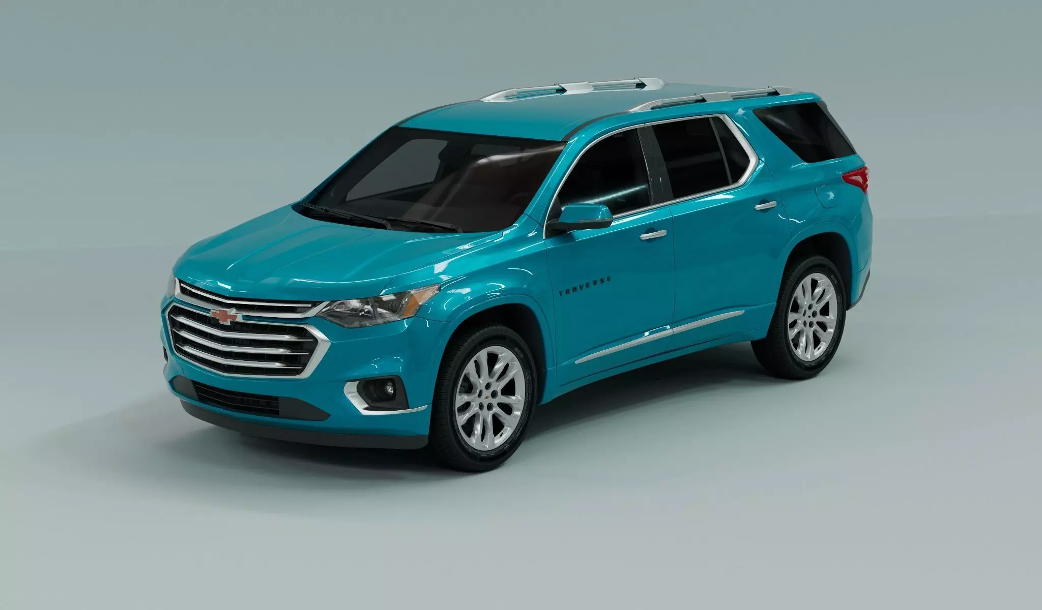 Chevrolet Traverse 2022 Low-poly 3D model_0