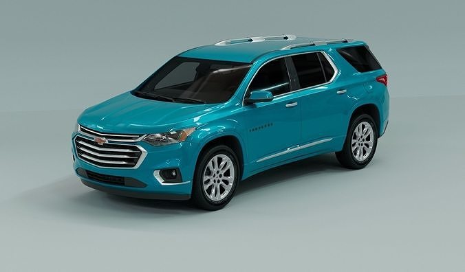 Chevrolet Traverse  2022 Low-poly 3D model