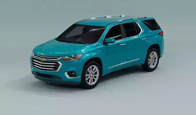 Chevrolet Traverse  2022 Low-poly 3D model