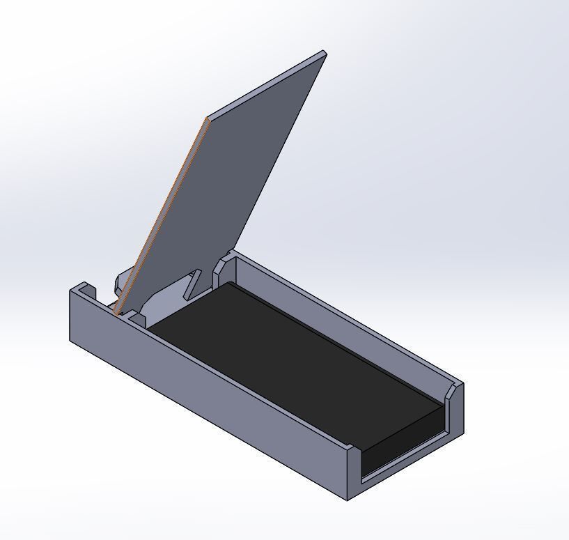 GSM Phone Powerbank Charge Stand  3D print model_1