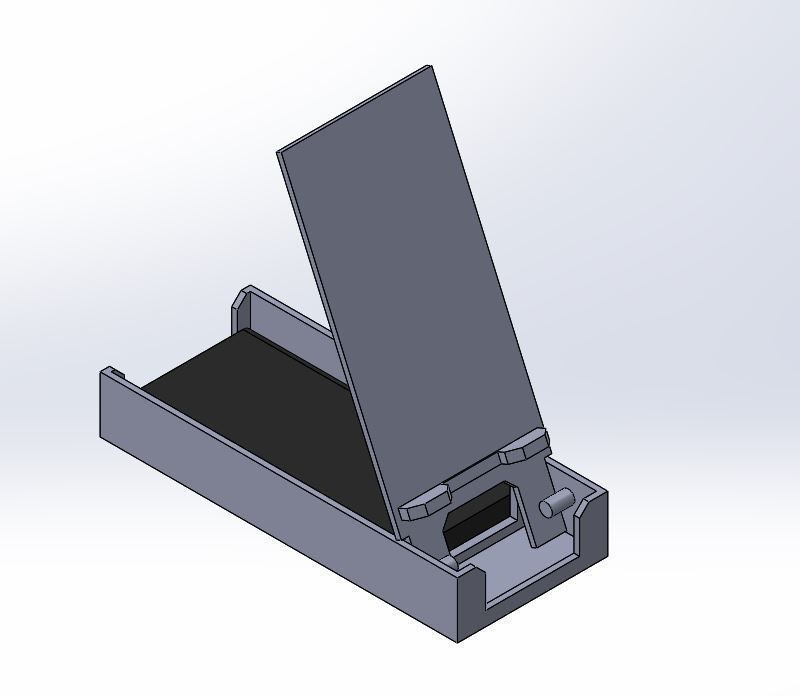 GSM Phone Powerbank Charge Stand  3D print model_5