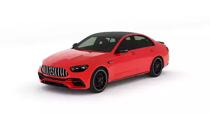 Mercedes-AMG E63 S 2022 Free low-poly 3D model