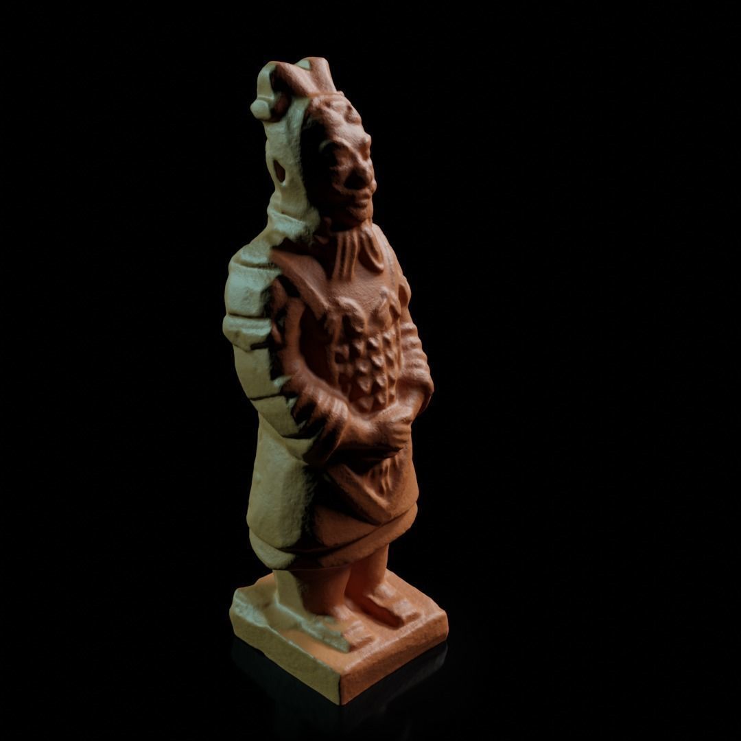 Chinese terracotta warrior miniature 3D print model_9