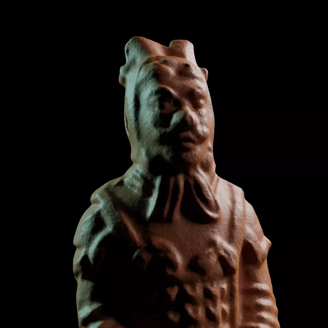 Chinese terracotta warrior miniature 3D print model_0