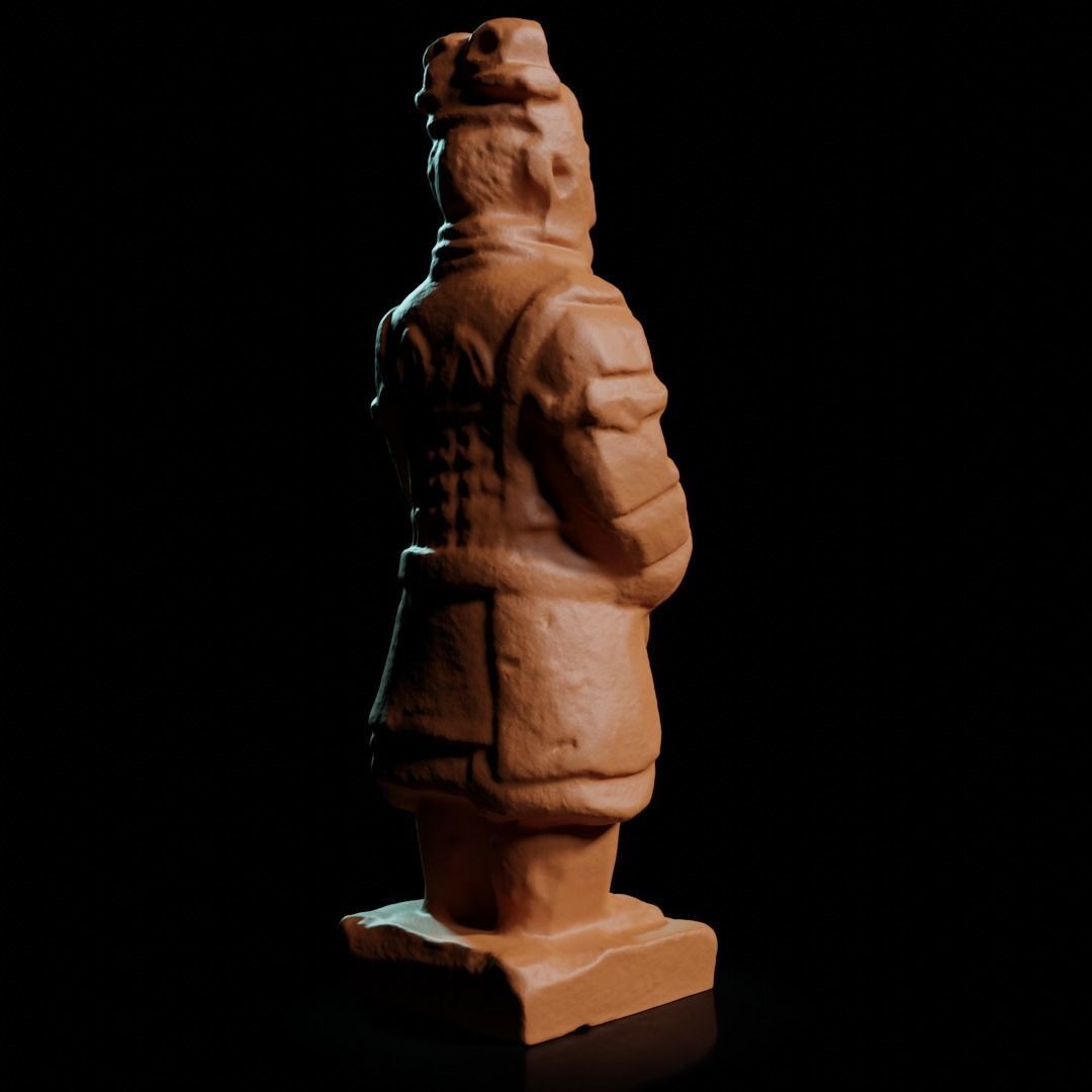 Chinese terracotta warrior miniature 3D print model_4