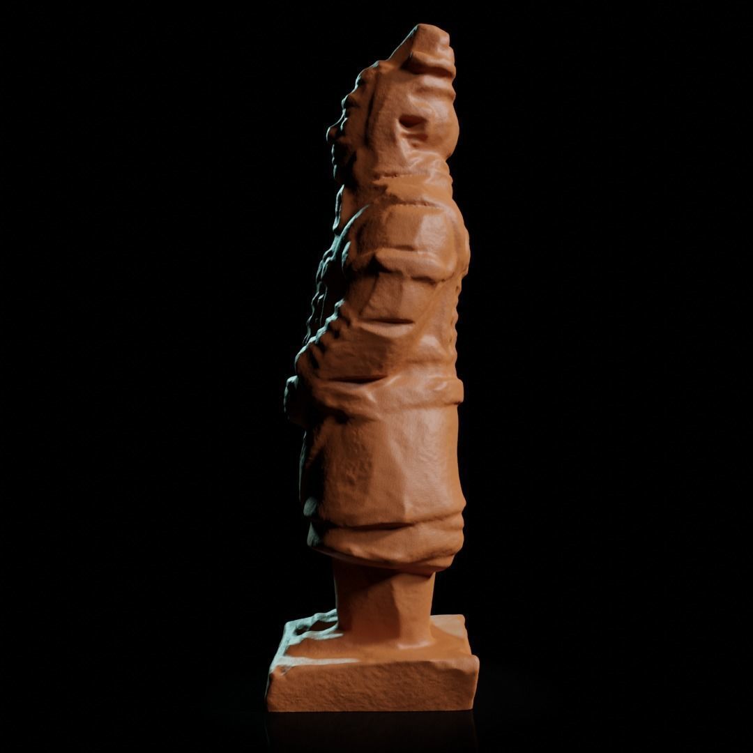 Chinese terracotta warrior miniature 3D print model_7