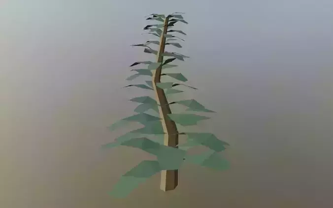 Simple Tree Low-poly 3D model