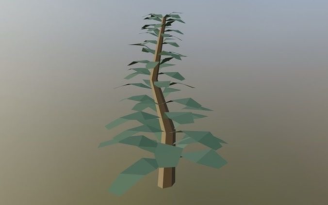 Simple Tree Low-poly 3D model Free low-poly 3D model