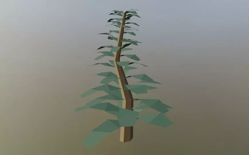 Simple Tree Low-poly 3D model Free low-poly 3D model_0