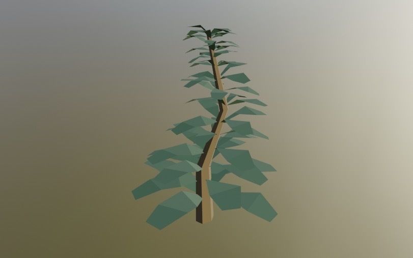 Simple Tree Low-poly 3D model Free low-poly 3D model_2