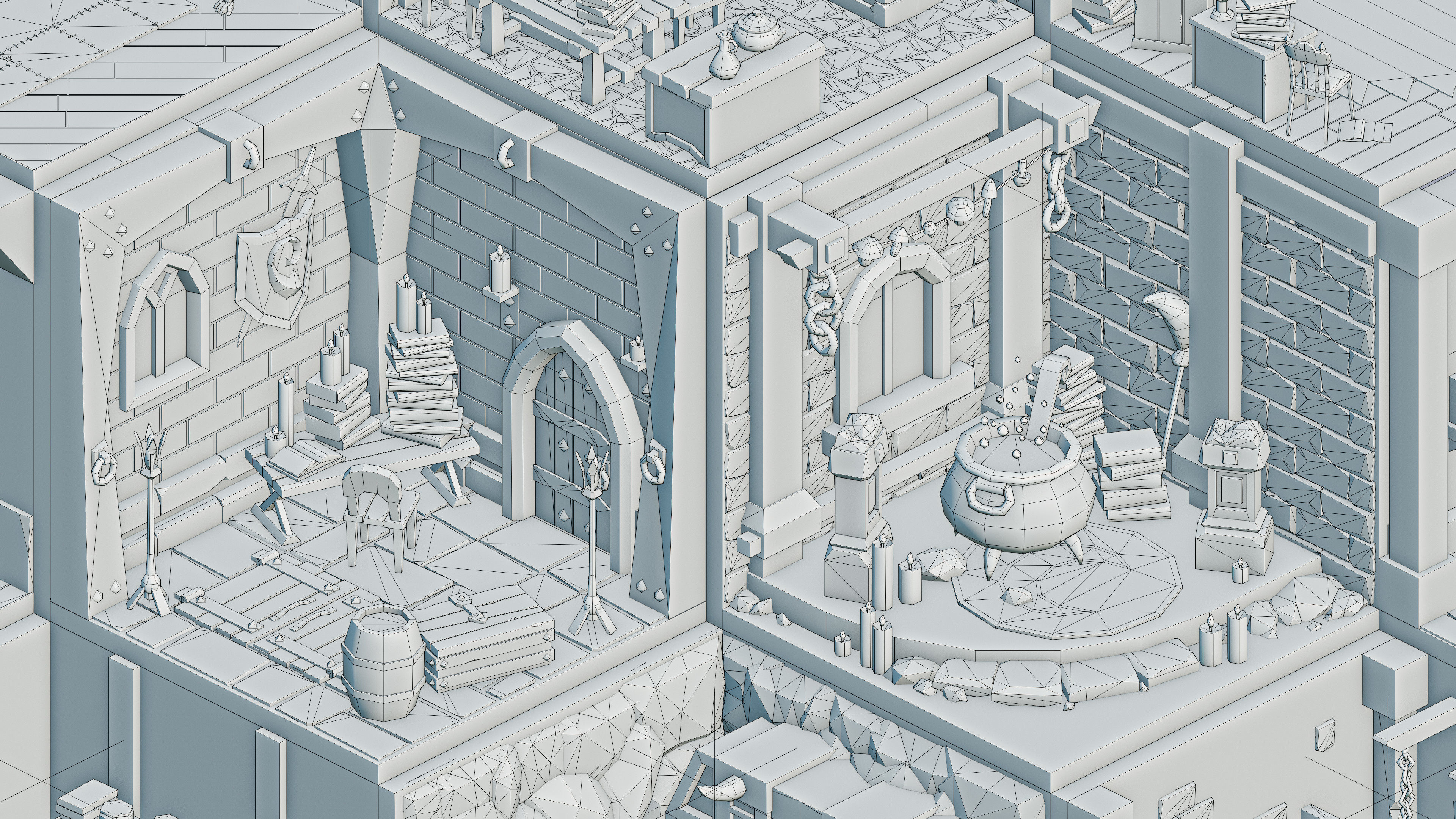 Magic Rooms Low-poly 3D model_23