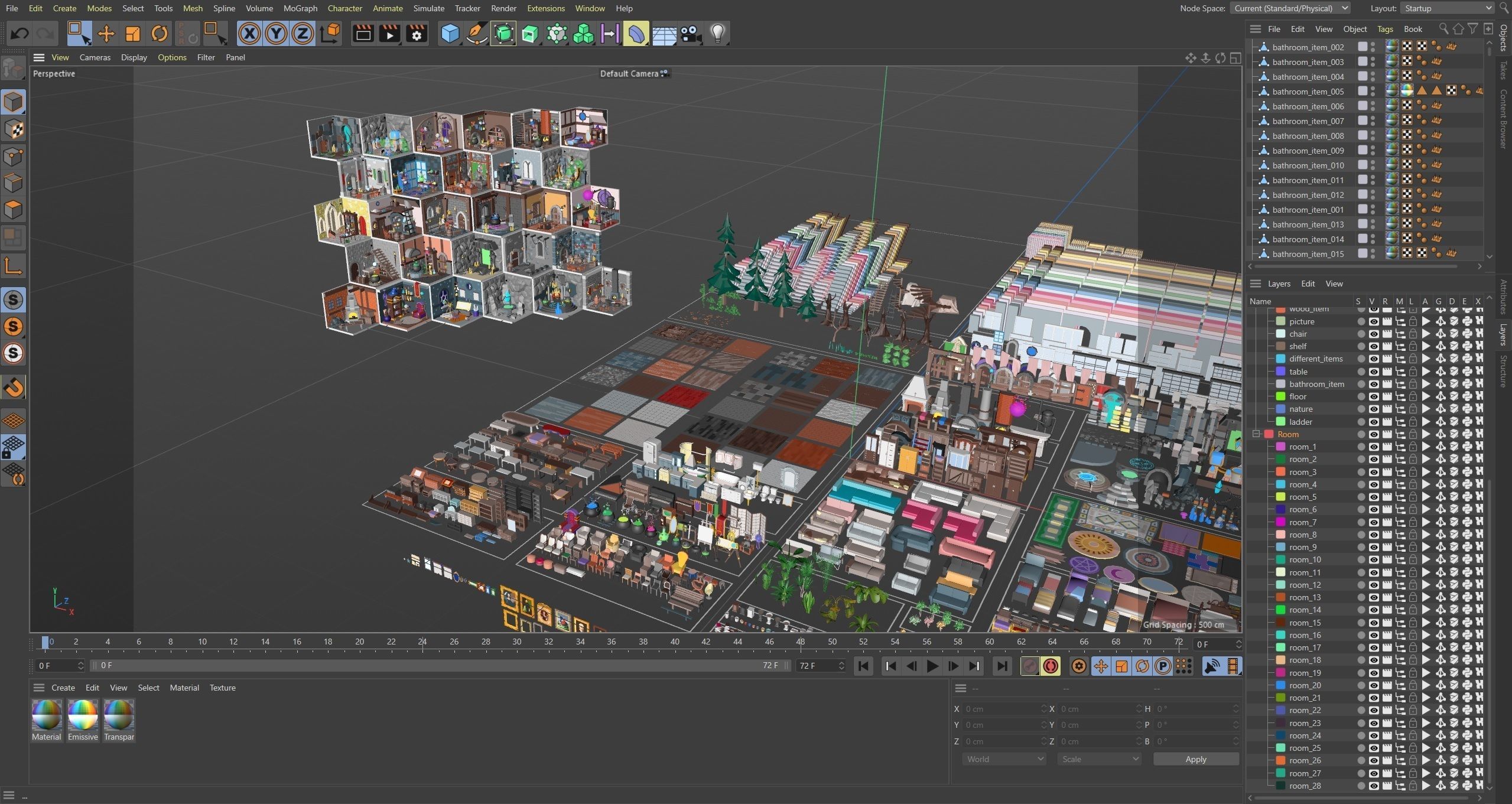 Magic Rooms Low-poly 3D model_19