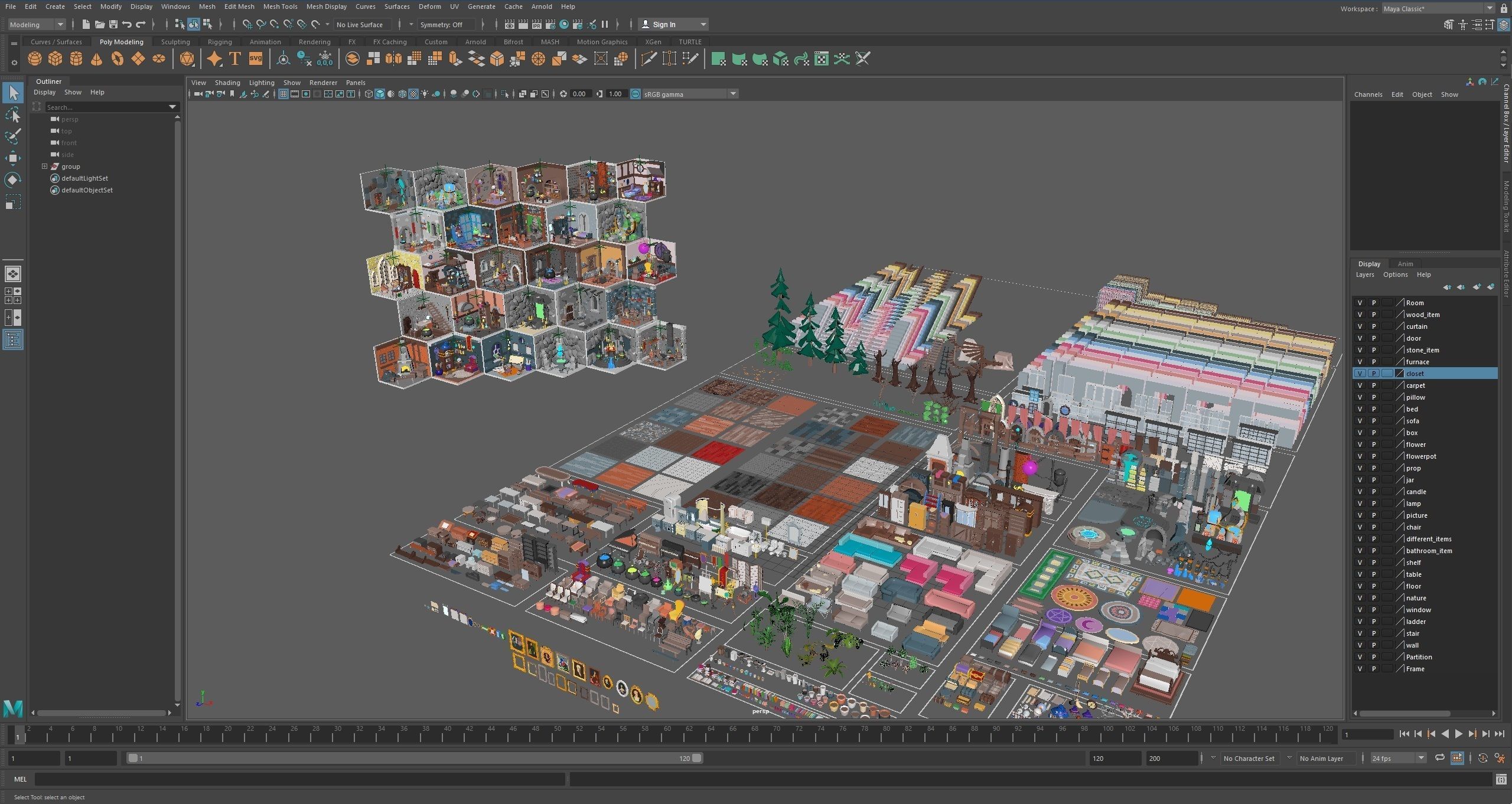 Magic Rooms Low-poly 3D model_21