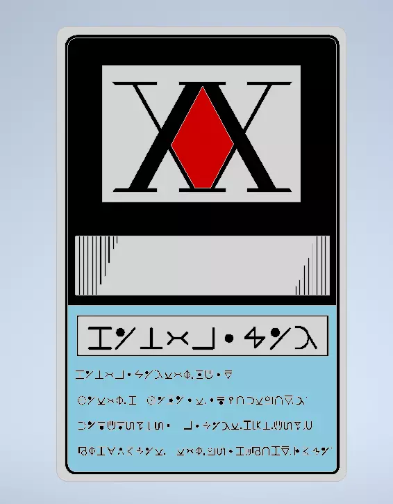 Hunter Card 3D print model_0