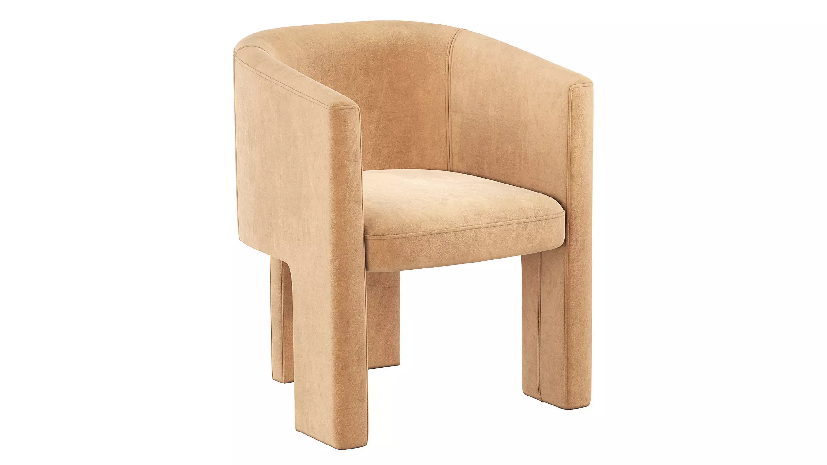 Coco Republic Phoenix Dining Chair 3D model_0