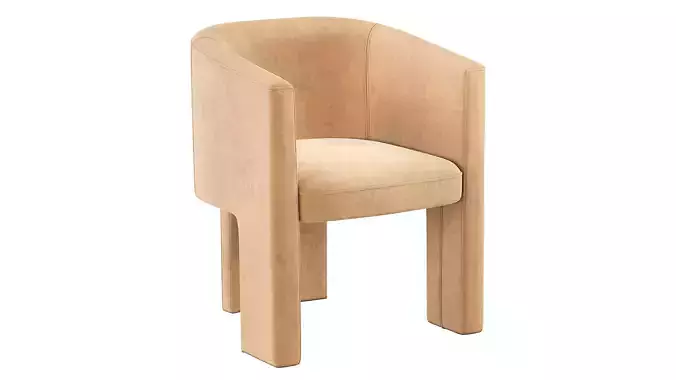 Coco Republic Phoenix Dining Chair 3D model