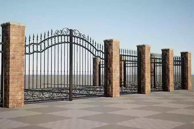 Modular Iron Fence