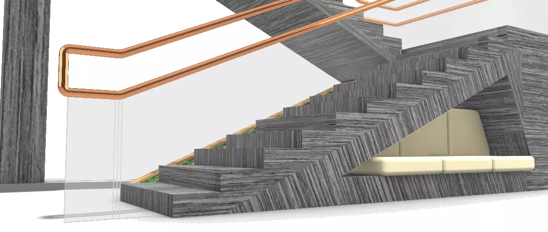 Staircase design Free 3D model