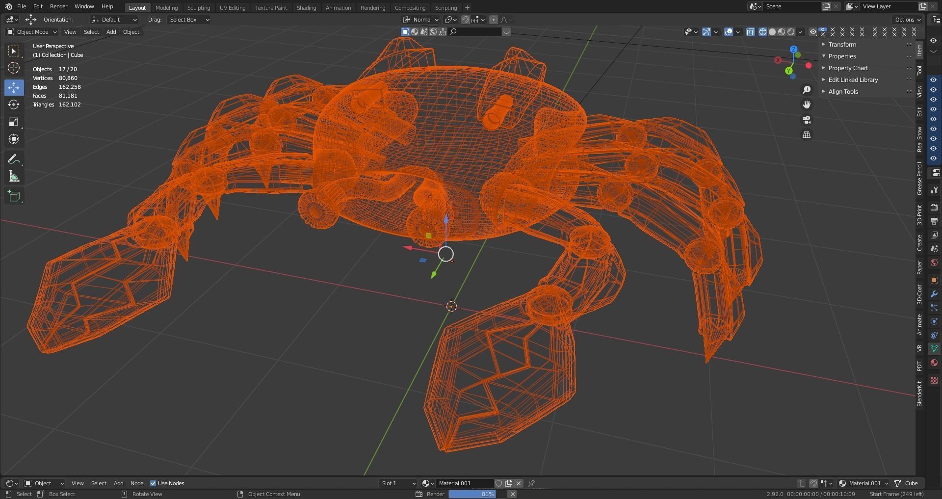 ROBOT CRAB 3D model_8