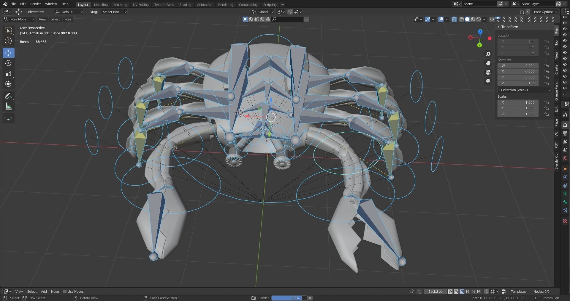 ROBOT CRAB 3D model_7