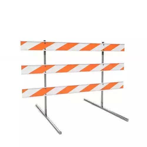 Steel Barricade 01 3D model