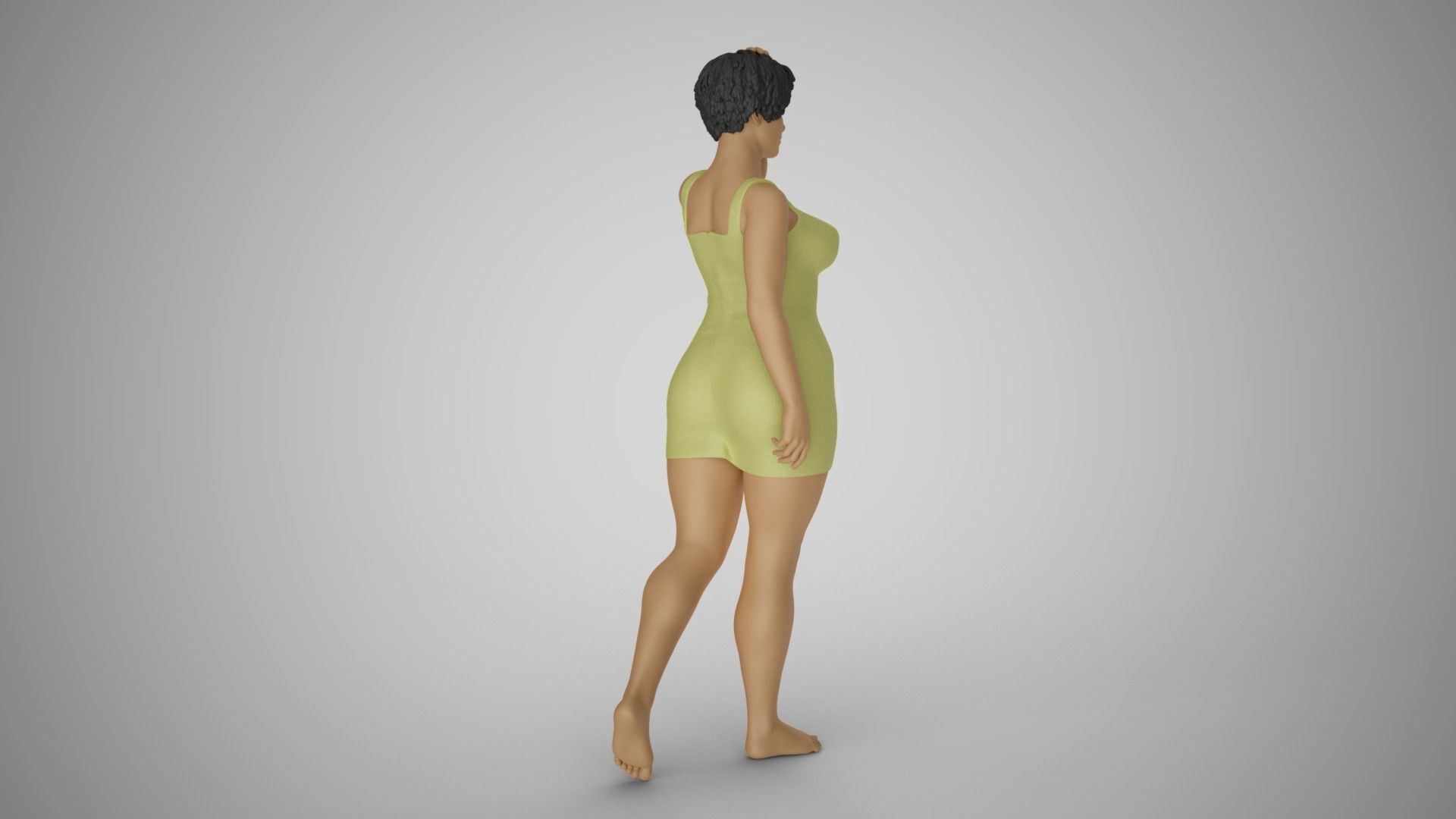 Girl Captivating Scent 4 3D print model_5