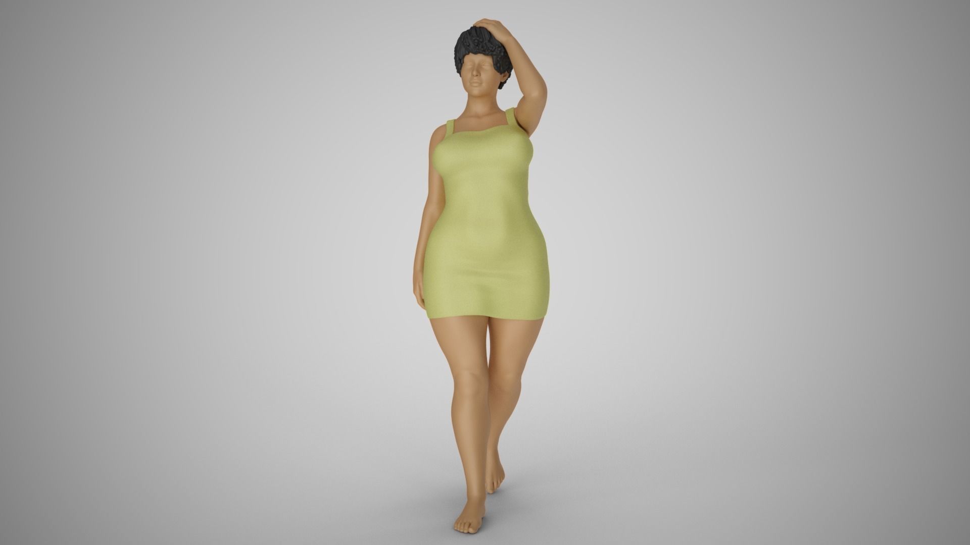 Girl Captivating Scent 4 3D print model_10