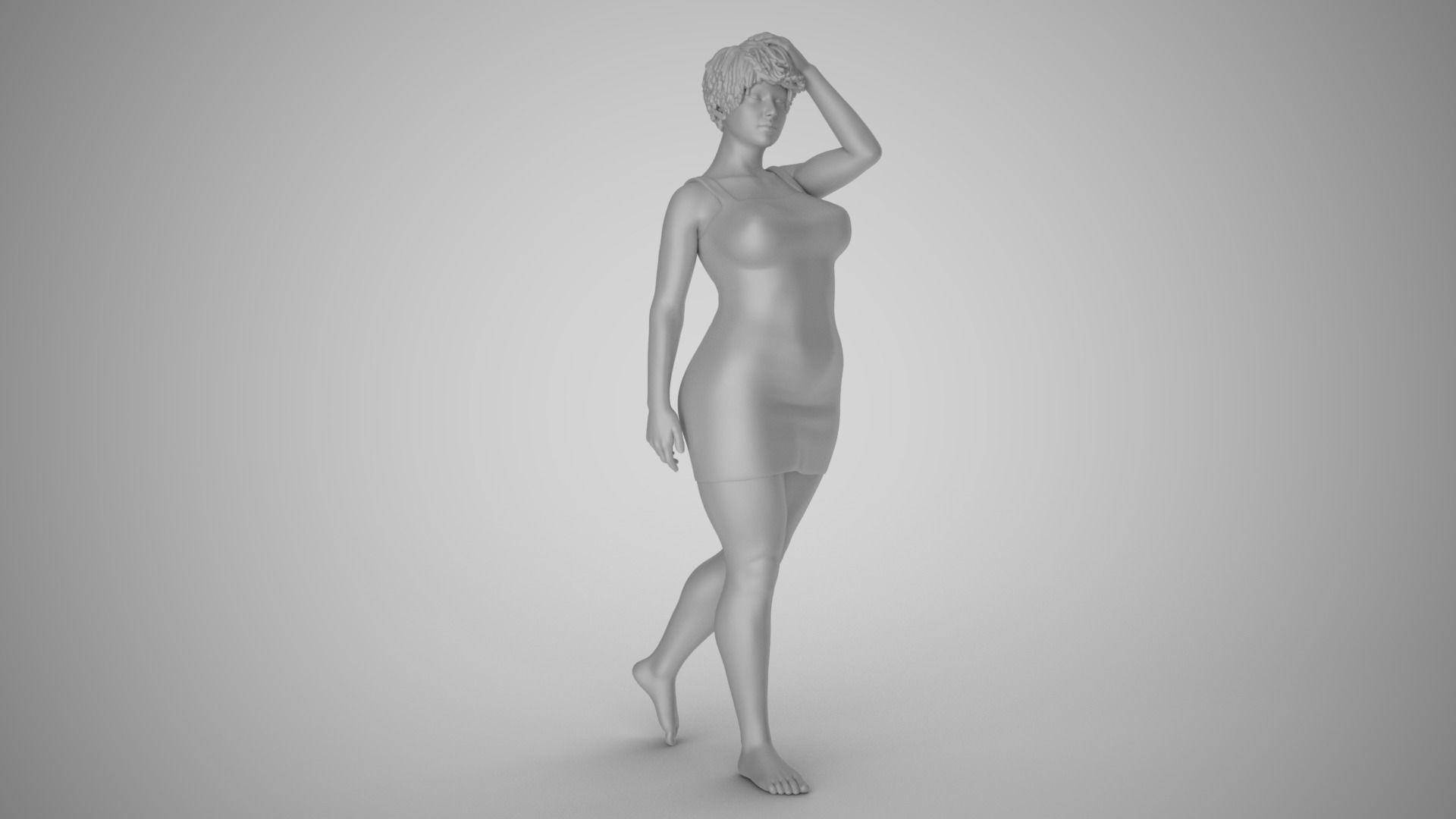 Girl Captivating Scent 4 3D print model_2